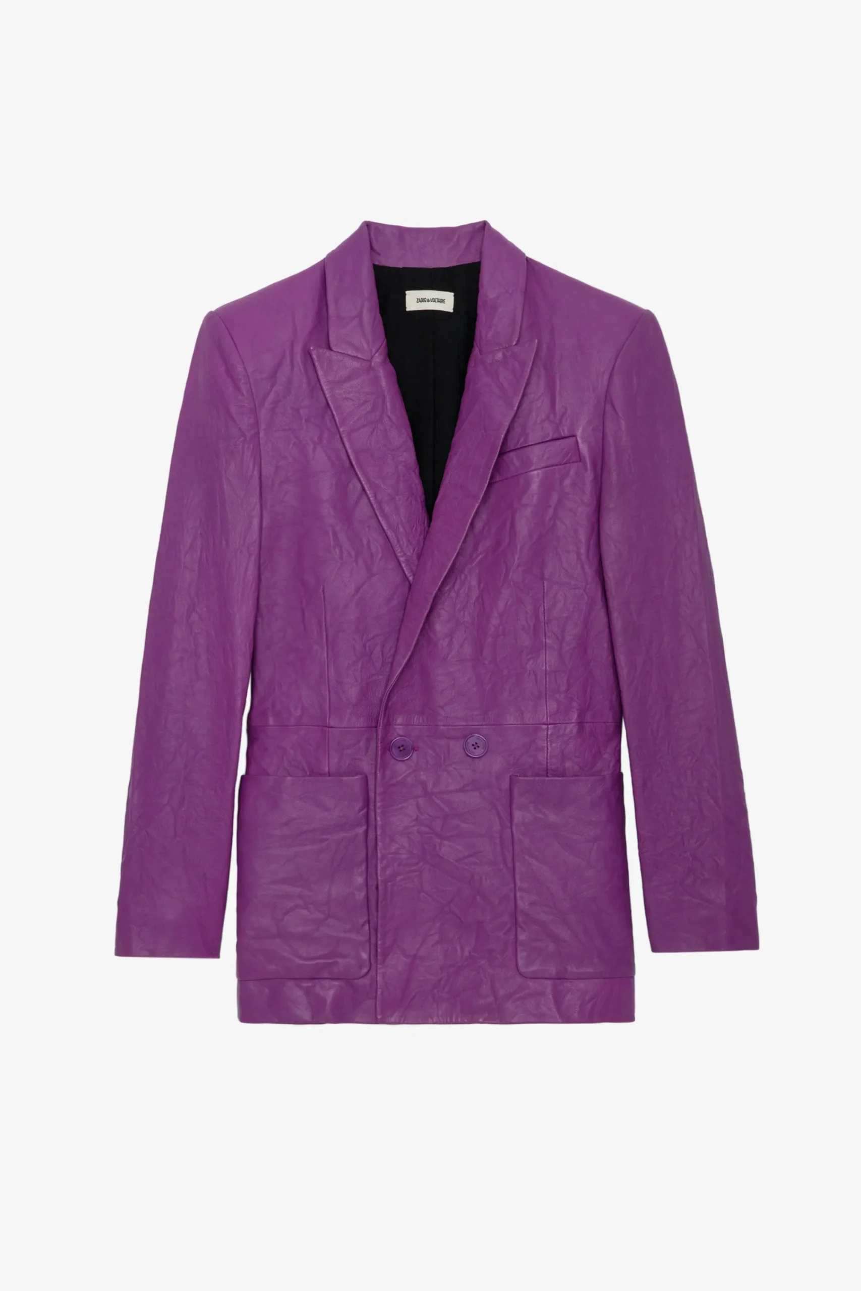 Zadig & Voltaire Costumes^Blazer En Cuir Froisse Visko