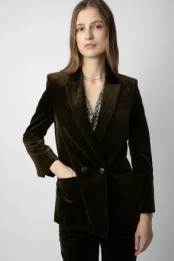 Zadig & Voltaire Vestes^Blazer En Velours Visko