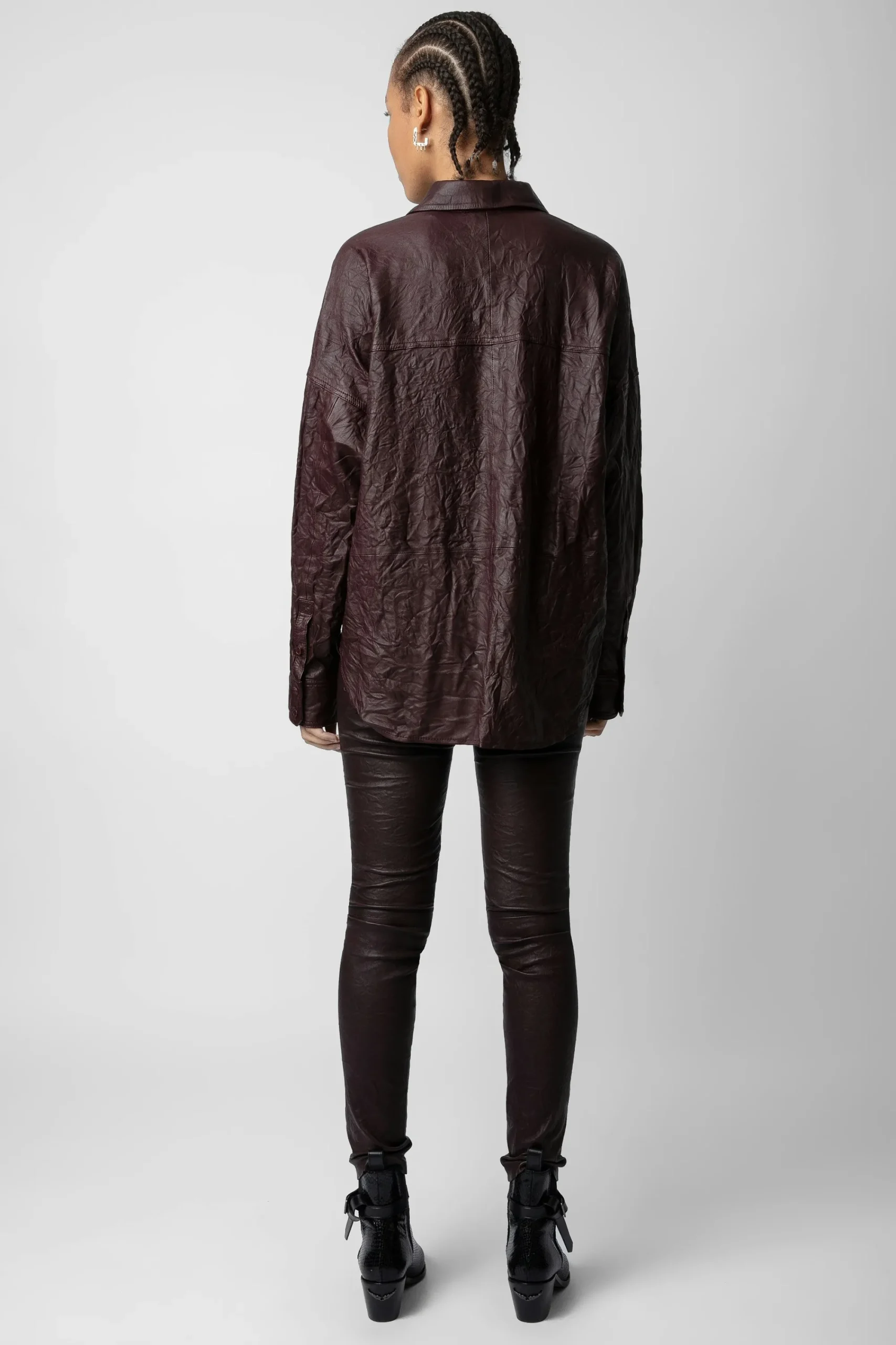 Zadig & Voltaire Chemises Et Hauts^Chemise En Cuir Froisse Tamara