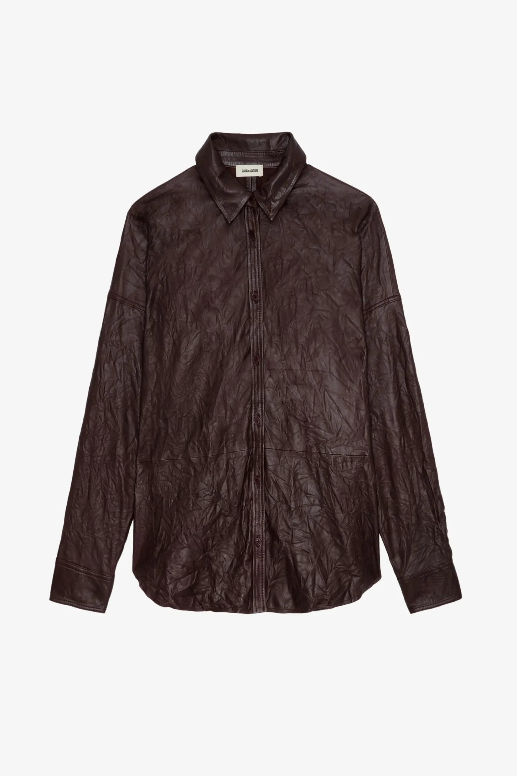 Zadig & Voltaire Chemises Et Hauts^Chemise En Cuir Froisse Tamara