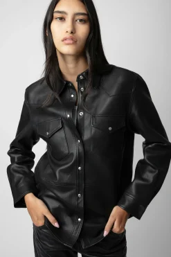 Zadig & Voltaire Chemises Et Hauts^Chemise En Cuir Thelma