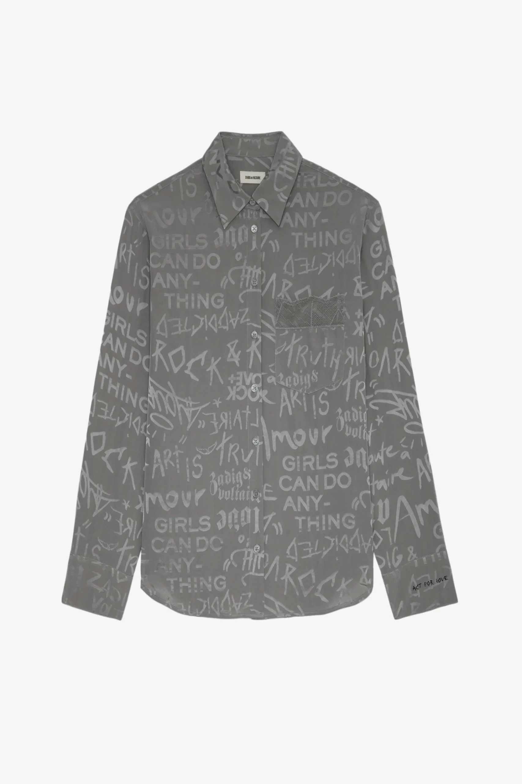 Zadig & Voltaire Chemises Et Hauts^Chemise En Soie Jacquard Morning