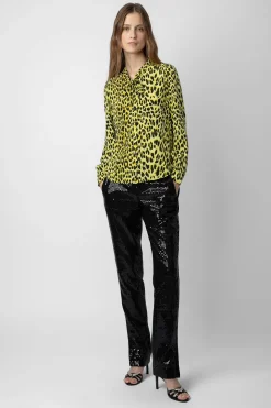 Zadig & Voltaire Chemises Et Hauts^Chemisier En Soie Leopard Taos