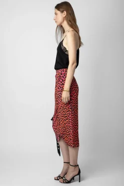Zadig & Voltaire Robes Et Jupes^Jupe En Soie Leopard Jamelia