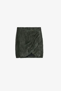 Zadig & Voltaire Robes Et Jupes^Jupe Julipe En Cuir Froisse