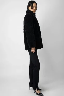 Zadig & Voltaire Manteaux Et Vestes^Manteau Doux Boucle Fleur