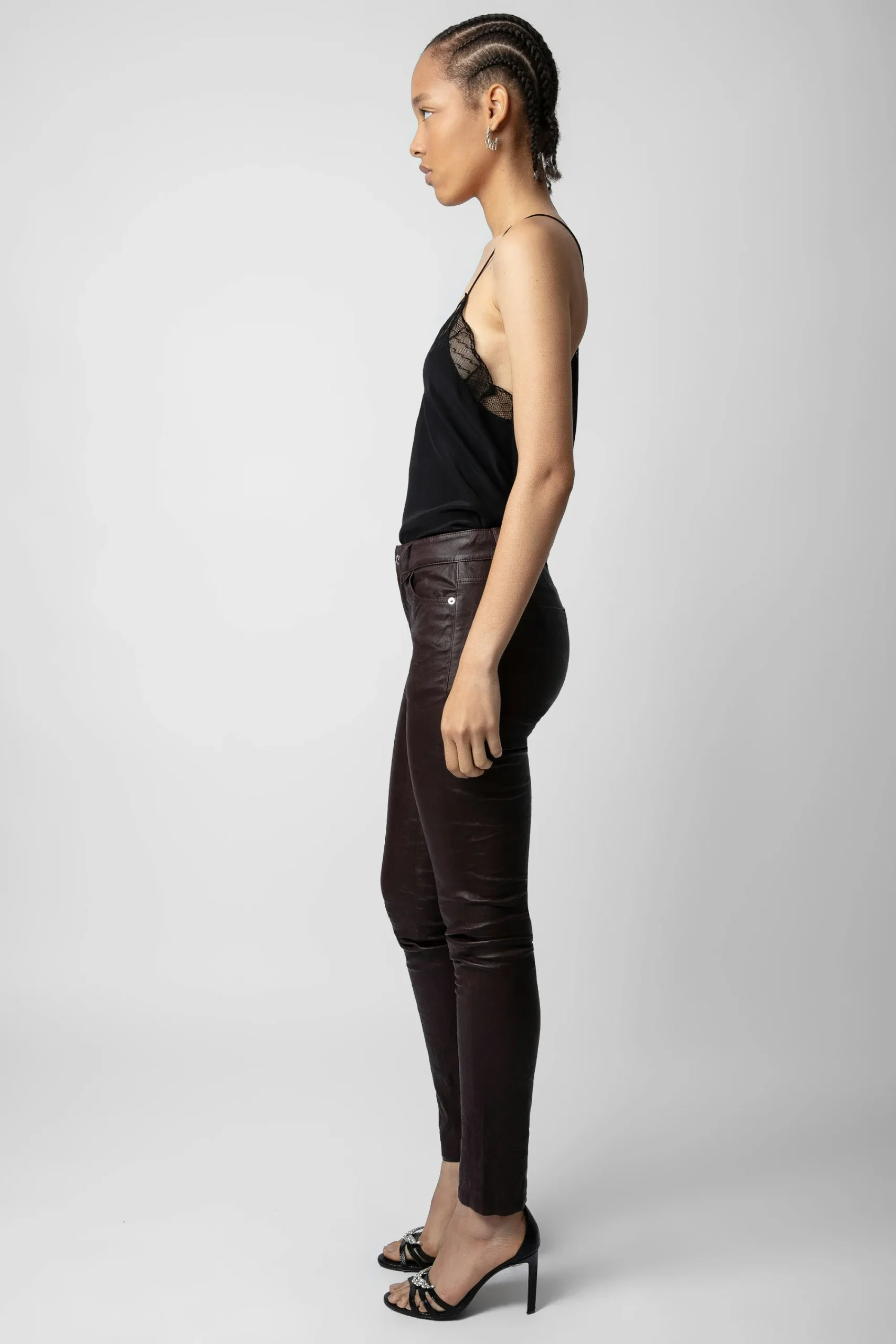 Zadig & Voltaire Costumes^Pantalon En Cuir Froisse Phlame