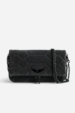 Zadig & Voltaire Sacs A Bandoulière^Pochette En Daim Matelasse Rock