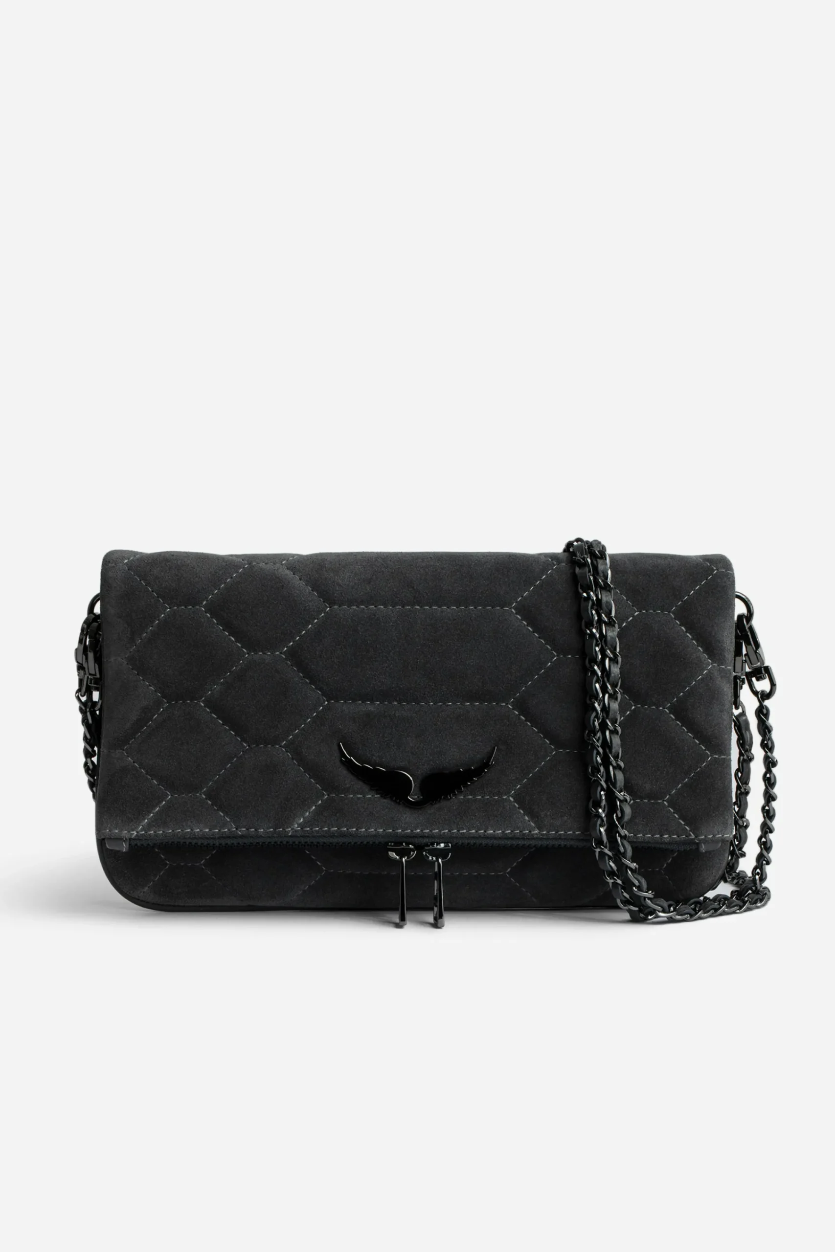 Zadig & Voltaire Sacs A Bandoulière^Pochette En Daim Matelasse Rock