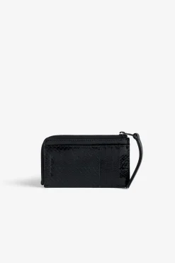 Zadig & Voltaire Portefeuilles Et Porte-Monnaie^Porte-Cartes En Relief Sauvage Brillant Zv Card