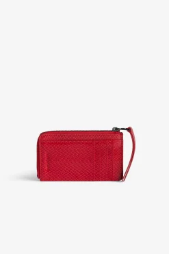 Zadig & Voltaire Portefeuilles Et Porte-Monnaie^Porte-Cartes En Relief Sauvage Brillant Zv Card