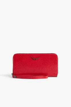 Zadig & Voltaire Portefeuilles Et Porte-Monnaie^Portefeuille Compagnon Glossy Wild Embosse