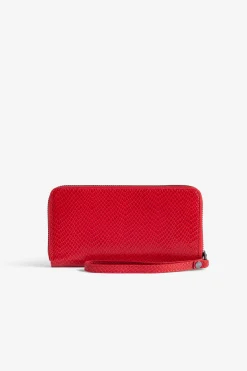 Zadig & Voltaire Portefeuilles Et Porte-Monnaie^Portefeuille Compagnon Glossy Wild Embosse