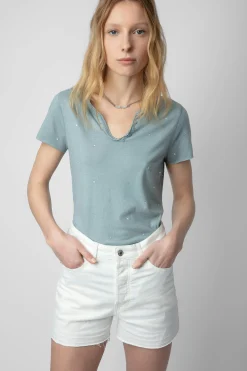 Zadig & Voltaire T-Shirts^T-Shirt Henley A Strass