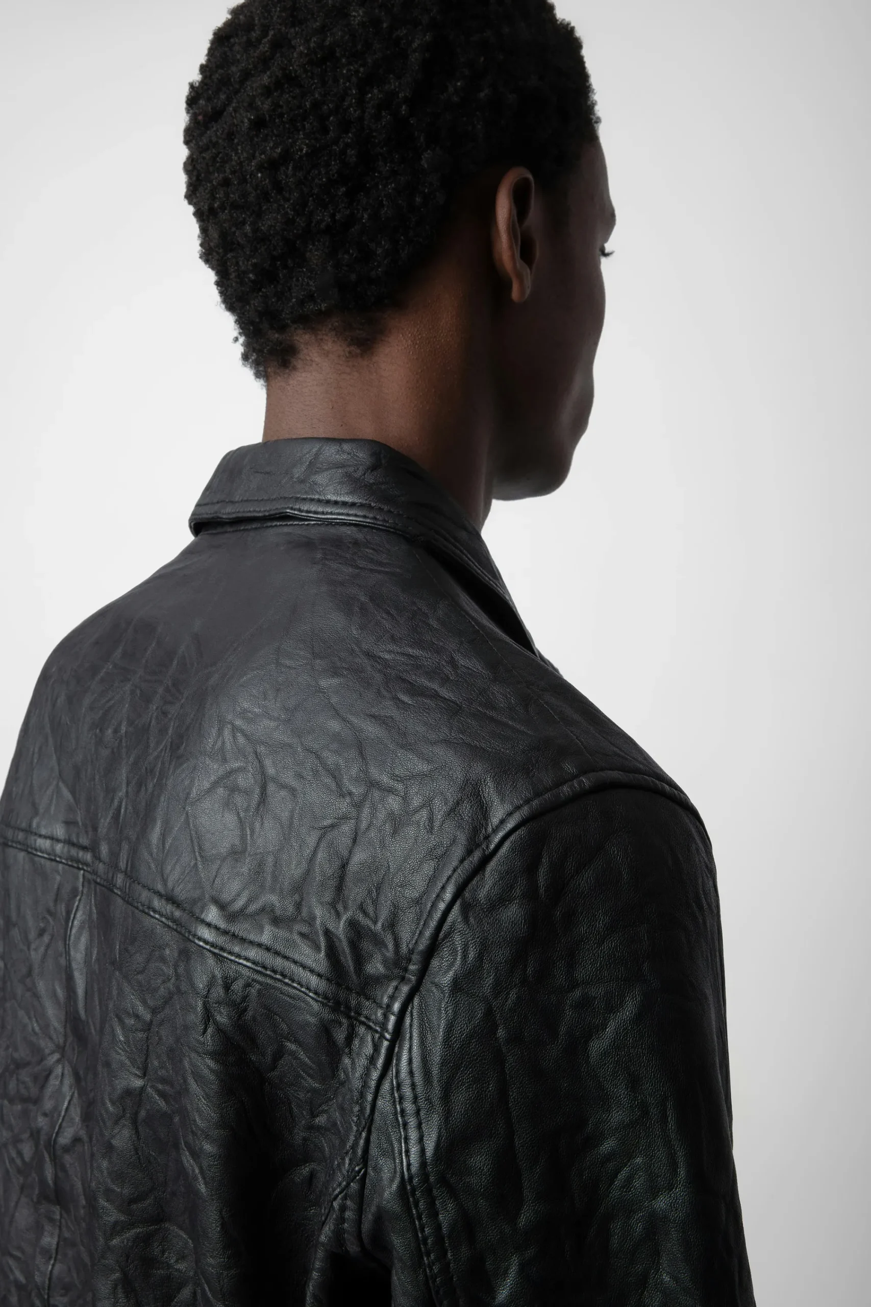 Zadig & Voltaire Manteaux Et Vestes^Veste En Cuir Froisse Lasso