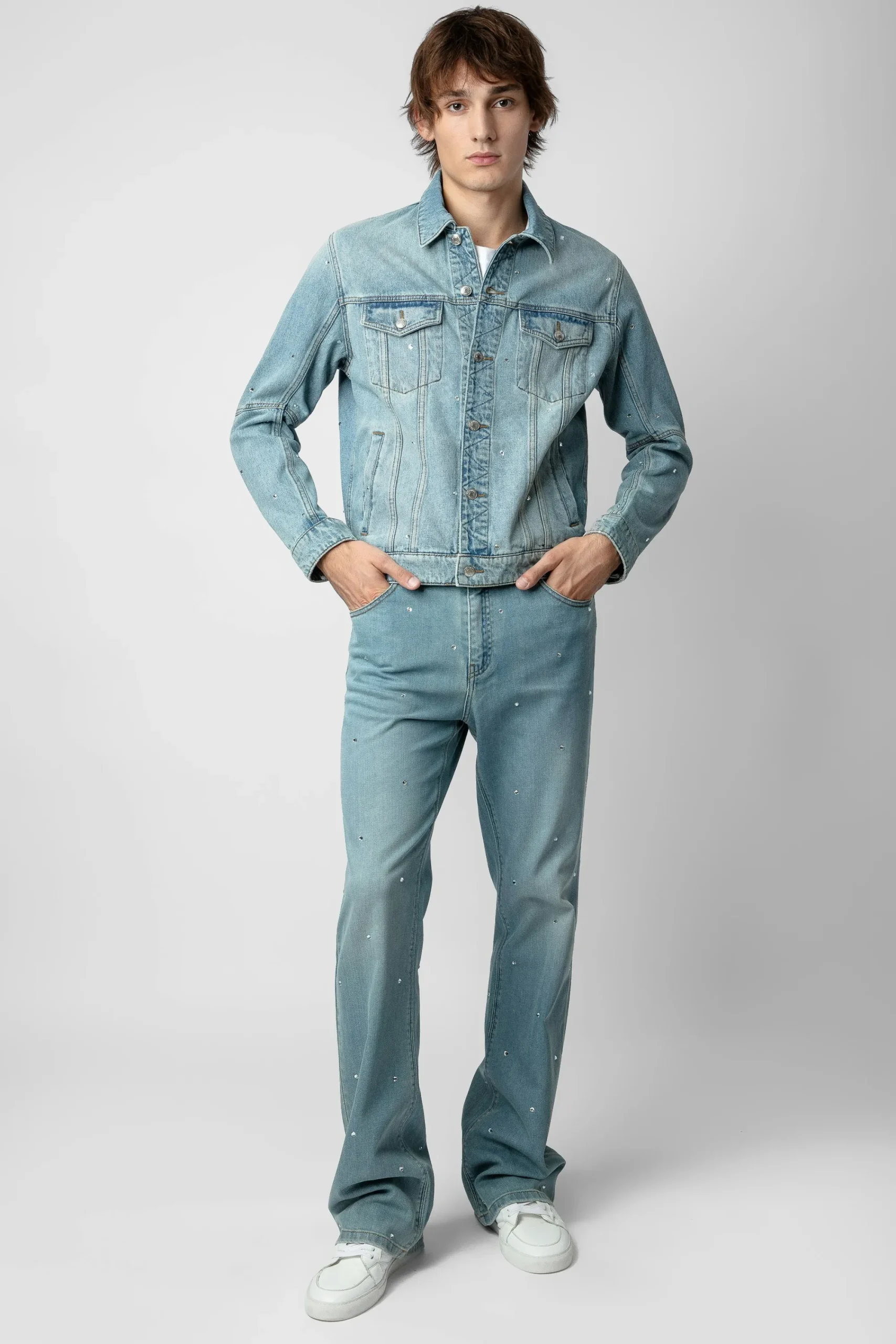 Zadig & Voltaire Unisexe^Veste En Jean Kasy A Strass